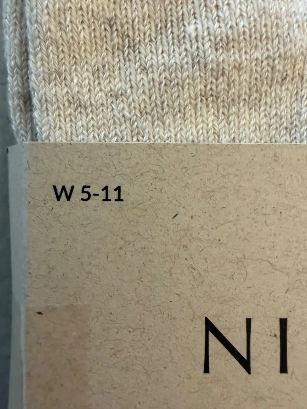 Nisolo Women's Tan Medium Cotton Mid Socks Sz 5-11 NWT
